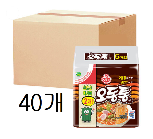 무료배송-오뚜기 오동통면 40개 라면